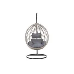 Beliani Hangstoel TOLLO - Grijs Pe Rotan 8 Beliani Hangstoel TOLLO - Grijs Pe Rotan -Beroemde Tuinmeubel Winkel 0004cbd7c0394f9ba61414f2b8303722