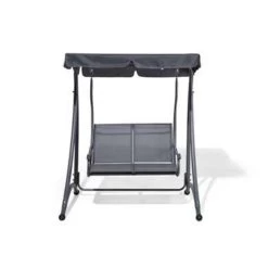 Beliani Schommelbank TESERO - Grijs Staal -Beroemde Tuinmeubel Winkel 08e830153750415bbb0dbce24ef08ae1