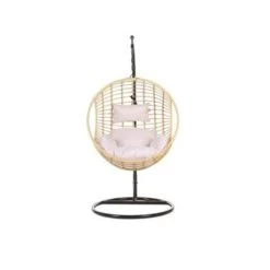 Beliani Hangstoel ASPIO - Beige Pe Rotan -Beroemde Tuinmeubel Winkel 0a57f6e8e7f84b658018ac6f00ce5b45