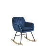 Beliani Schommelstoel LIARUM - Blauw Fluweel 1 Beliani Schommelstoel LIARUM - Blauw Fluweel -Beroemde Tuinmeubel Winkel 1000001749