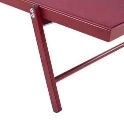 Beliani Tuinligstoel PORTOFINO - Rood Aluminium, Textiel -Beroemde Tuinmeubel Winkel 1000003155 0102