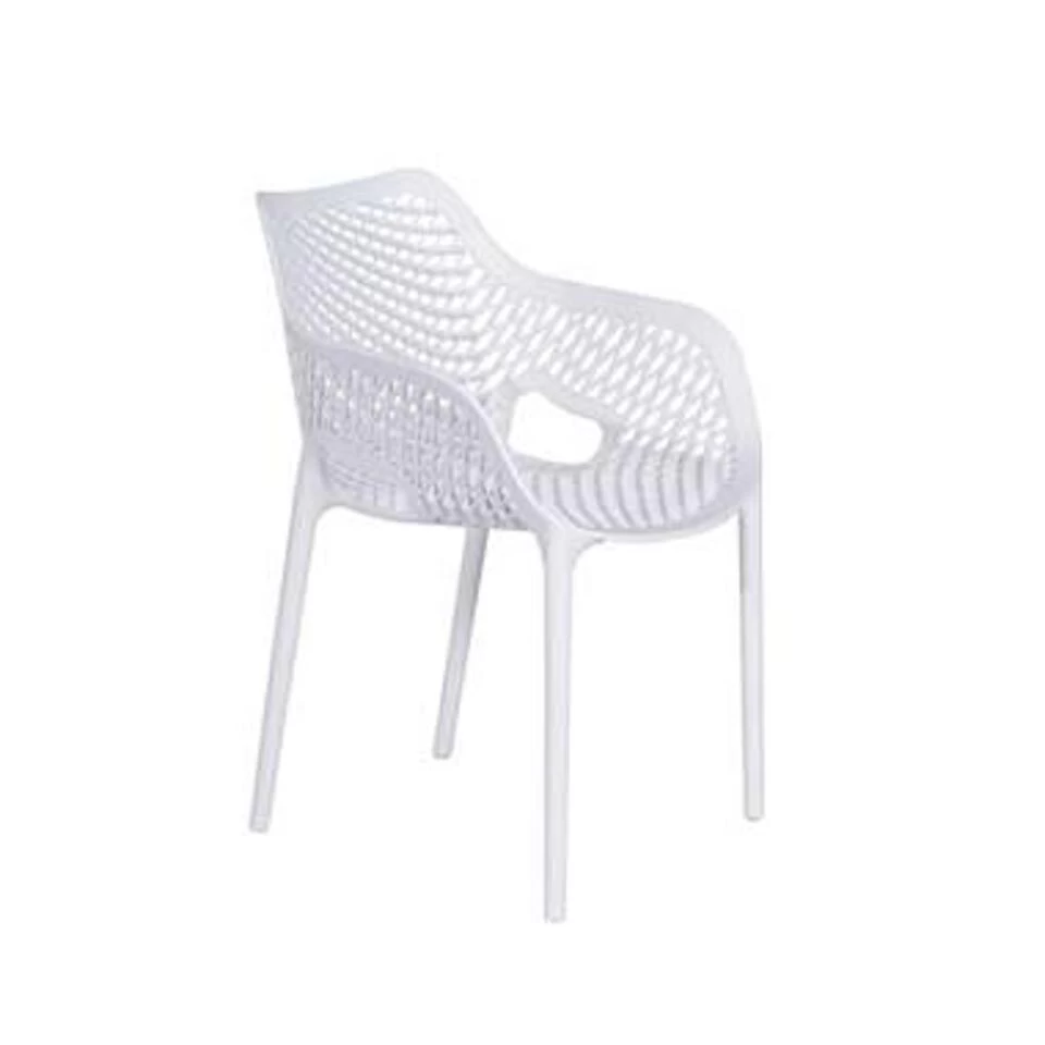 Garden Impressions Air XL Kunststof Tuinstoel Wit - Set Van 4 Stuks 5 Garden Impressions Air XL Kunststof Tuinstoel Wit - Set Van 4 Stuks - Afbeelding 3