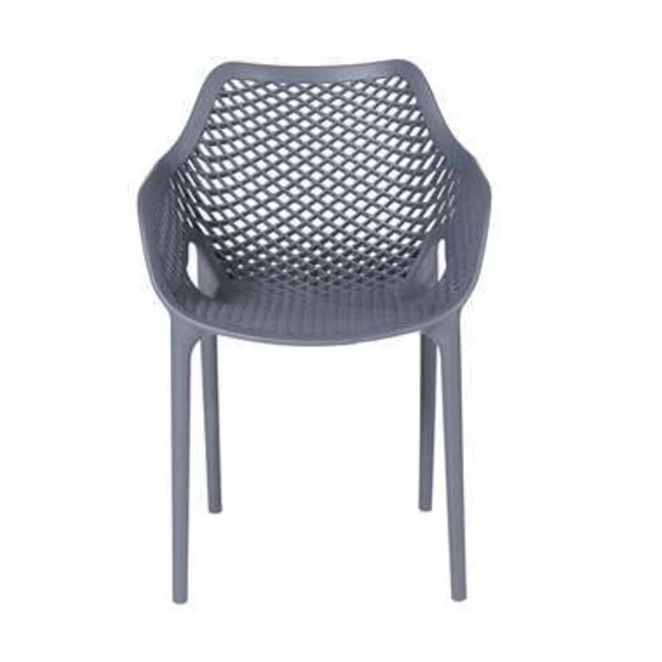 Garden Impressions Air XL Kunststof Tuinstoel Donker Grijs - 2 Stuks 5 Garden Impressions Air XL Kunststof Tuinstoel Donker Grijs - 2 Stuks - Afbeelding 3