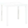 VidaXL Tuintafel 78x78x72 Cm Kunststof Wit 2 VidaXL Tuintafel 78x78x72 Cm Kunststof Wit -Beroemde Tuinmeubel Winkel 1000006092