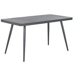 Beliani Tuintafel LIPARI - Grijs Aluminium