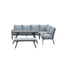 Garden Impressions Senja Sport Tuinbankje 110x40xH45 - Mint Grijs -Beroemde Tuinmeubel Winkel 1000025704 0104