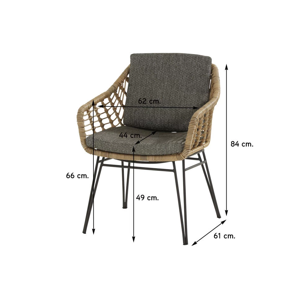 4 Seasons Cottage Tuinstoel (1 St.) 5 4 Seasons Cottage Tuinstoel (1 St.) - Afbeelding 3