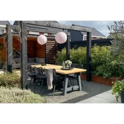 VDG Jasmine Dining Tuinstoel - Black 8 VDG Jasmine Dining Tuinstoel - Black -Beroemde Tuinmeubel Winkel 1000031706 0102