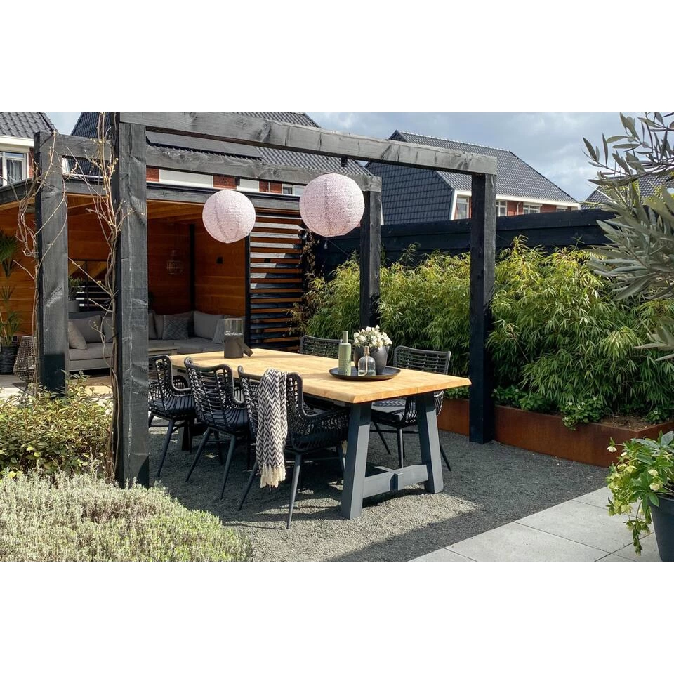 VDG Jasmine Dining Tuinstoel - Black 5 VDG Jasmine Dining Tuinstoel - Black - Afbeelding 3