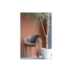 WOOOD Tuinstoel Bent - Kunststof - Terra - Set Van 4 8 WOOOD Tuinstoel Bent - Kunststof - Terra - Set Van 4 -Beroemde Tuinmeubel Winkel 1000033690 0102