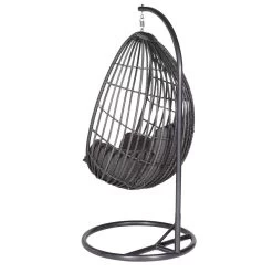 Garden Impressions Panama Hangstoel Ei - Donker Grijs -Beroemde Tuinmeubel Winkel 1000035642 0103