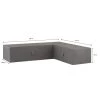 Madison - Loungeset Cover - Links - Grijs - 235 X 235 X 70 -Beroemde Tuinmeubel Winkel 1000036267
