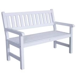 SenS-Line Bordeaux Tuinbank - Grenenhout - Wit