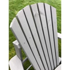 SenS-Line Adirondack Dubbele Tuinstoel - Hout - Grijs -Beroemde Tuinmeubel Winkel 1000038286 0102