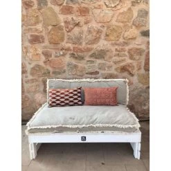 2L Home & Garden Palletbank Whitewash - Wit -Beroemde Tuinmeubel Winkel 1000038531 0103