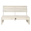 2L Home & Garden Palletbank Whitewash - Wit -Beroemde Tuinmeubel Winkel 1000038531