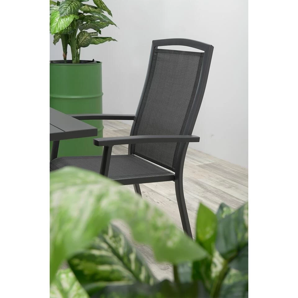 Garden Impressions Rosa Tuinstoel Verstelbaar - Antraciet 4 Garden Impressions Rosa Tuinstoel Verstelbaar - Antraciet - Afbeelding 2