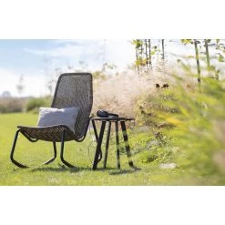 WOOOD Schommelstoel Buiten Tom - Rattan - Naturel - 97x51x95 -Beroemde Tuinmeubel Winkel 1000041308 0102