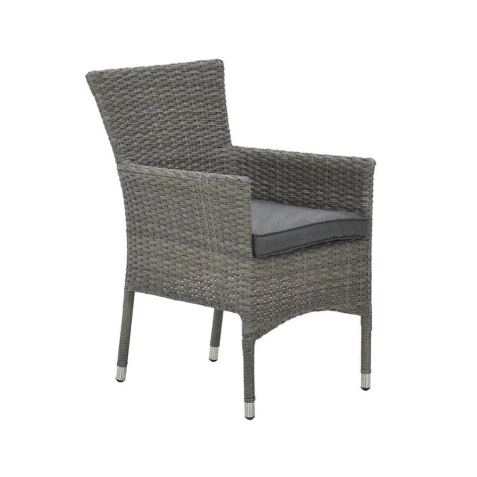 Garden Impressions Jerba Tuinstoel Grijs - 2 Stuks 5 Garden Impressions Jerba Tuinstoel Grijs - 2 Stuks - Afbeelding 3