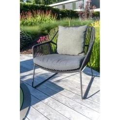 4 Seasons Accor Loungestoel - Antraciet -Beroemde Tuinmeubel Winkel 1000042588 0102