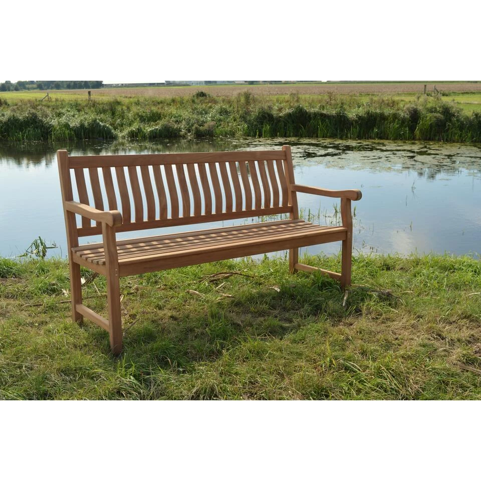 Livingfurn - Tuinbank Bench Patrick - 50x150x60 - Teakhout 4 Livingfurn - Tuinbank Bench Patrick - 50x150x60 - Teakhout - Afbeelding 2