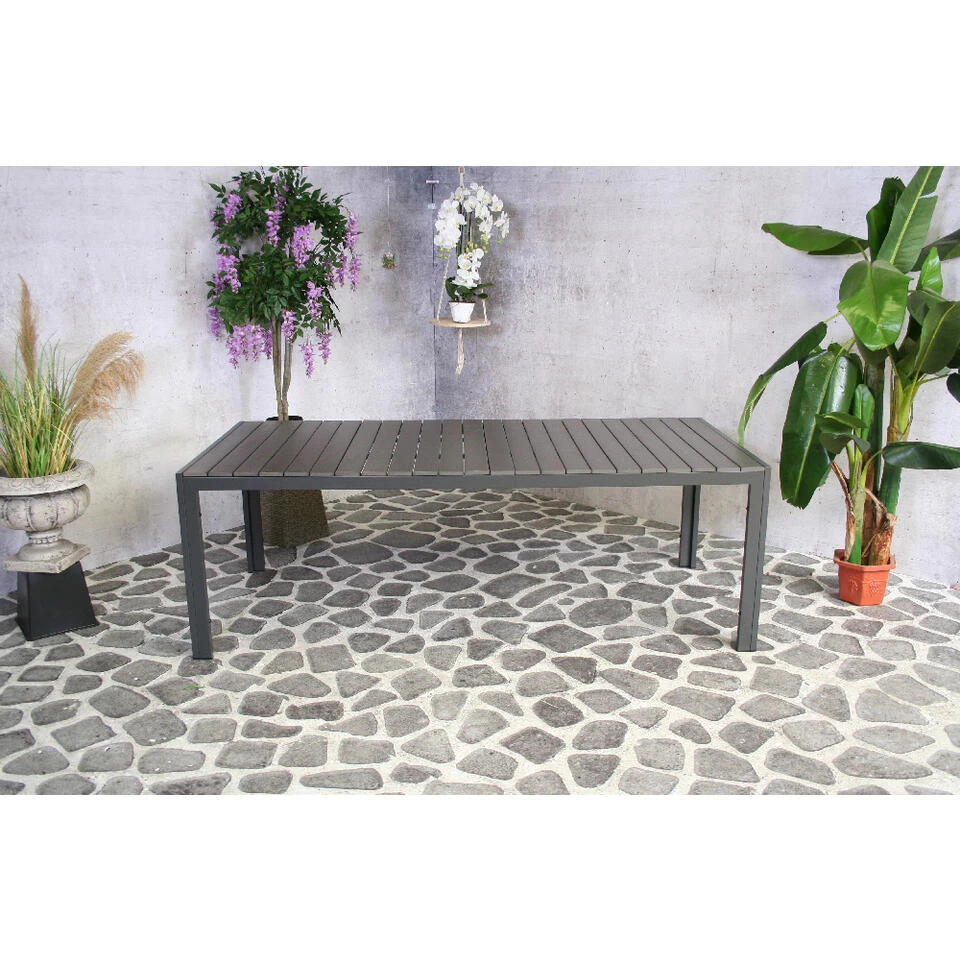 SenS-Line Jerry Tuintafel Antraciet - 220x100 Cm 5 SenS-Line Jerry Tuintafel Antraciet - 220x100 Cm - Afbeelding 3