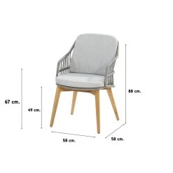 4-Seasons Sempre Tuinstoel - Teak/Silver Grey (1 St.) 7 4-Seasons Sempre Tuinstoel - Teak/Silver Grey (1 St.) -Beroemde Tuinmeubel Winkel 1000048797 0101