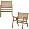WOOOD Pem Fauteuil Outdoor - Aluminium - Naturel - Set Van 2 -Beroemde Tuinmeubel Winkel 1000049292
