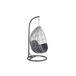 Garden Impressions Panama Swing Egg Hangstoel - Cloudy Grey -Beroemde Tuinmeubel Winkel 1000050055 0102