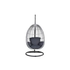 Garden Impressions Panama Swing Egg Hangstoel - Cloudy Grey -Beroemde Tuinmeubel Winkel 1000050055 0103