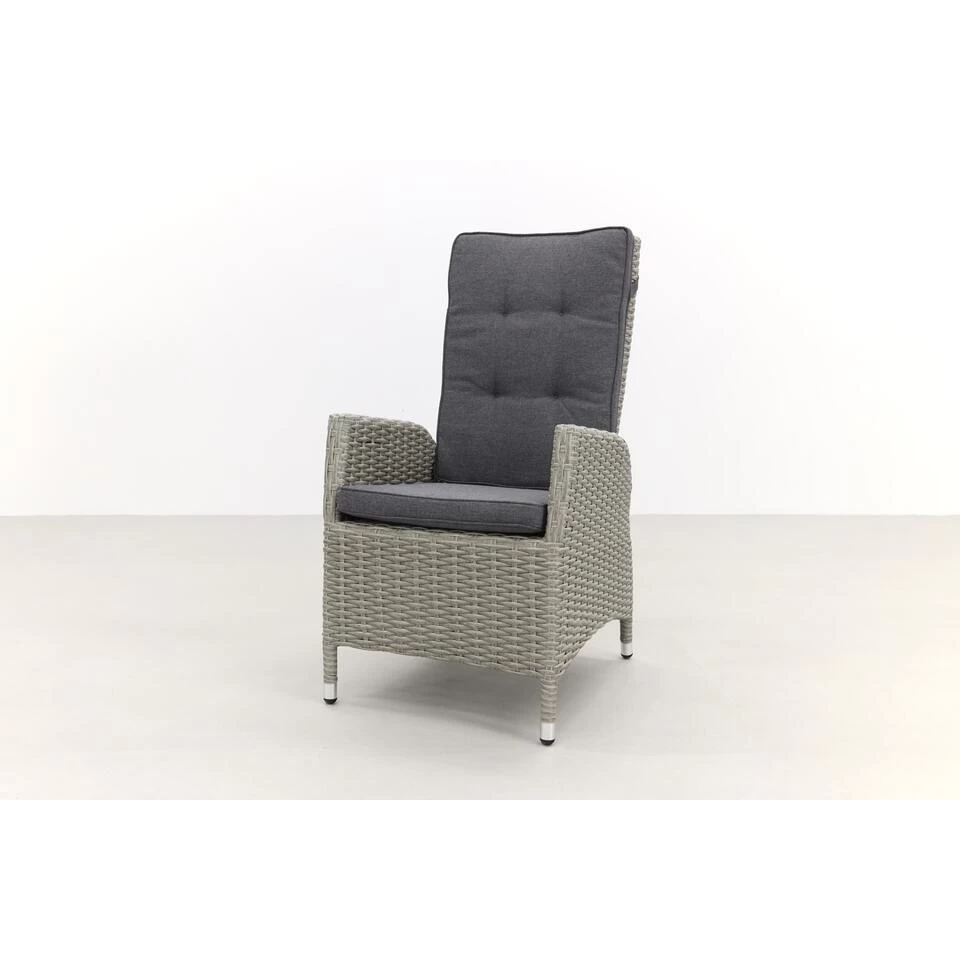 VDG Manhattan Wicker Verstelbare Tuinstoel - White Grey 5 VDG Manhattan Wicker Verstelbare Tuinstoel - White Grey - Afbeelding 3