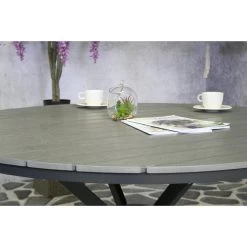 SenS-Line - Jersey Tuintafel Grey Ø140 Cm - Grijs -Beroemde Tuinmeubel Winkel 1000050318 0102