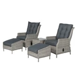 Garden Impressions Santa Rosa Tuinstoel + Voetenbank+bijzettafel 7 Garden Impressions Santa Rosa Tuinstoel + Voetenbank+bijzettafel -Beroemde Tuinmeubel Winkel 1000052349 0102