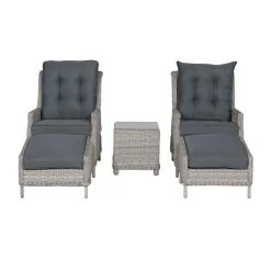 Garden Impressions Santa Rosa Tuinstoel + Voetenbank+bijzettafel 9 Garden Impressions Santa Rosa Tuinstoel + Voetenbank+bijzettafel -Beroemde Tuinmeubel Winkel 1000052349 0104