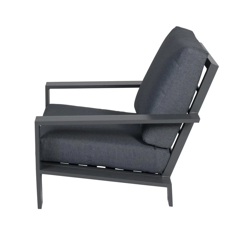 Garden Impressions Coba Lounge Tuinstoel - Donker Grijs 5 Garden Impressions Coba Lounge Tuinstoel - Donker Grijs - Afbeelding 3