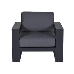 Garden Impressions Plaza Lounge Tuinstoel - Donker Grijs -Beroemde Tuinmeubel Winkel 1000052950 0104