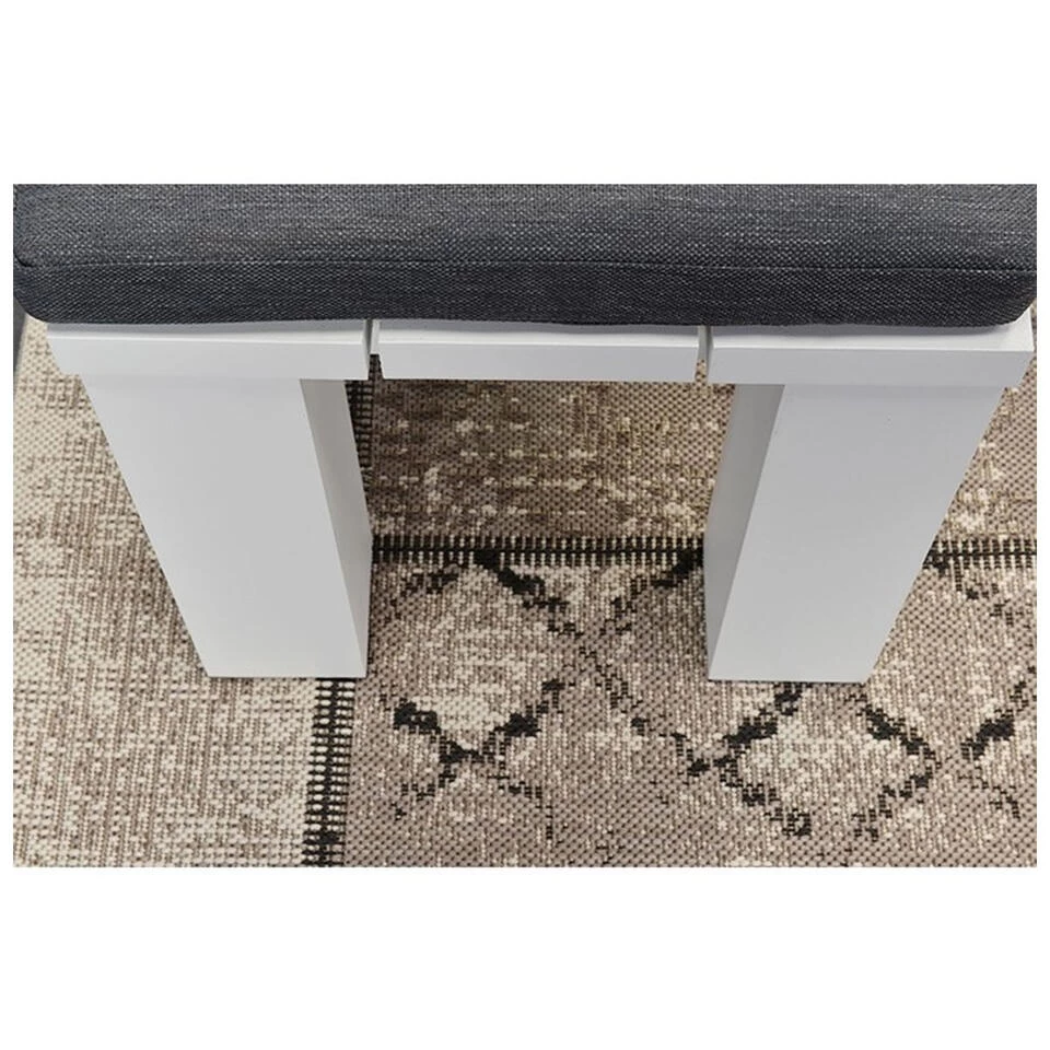 Garden Impressions Plaza Lounge Tuinbank 115,5x43xH40 Cm -mat Wit 4 Garden Impressions Plaza Lounge Tuinbank 115,5x43xH40 Cm -mat Wit - Afbeelding 2