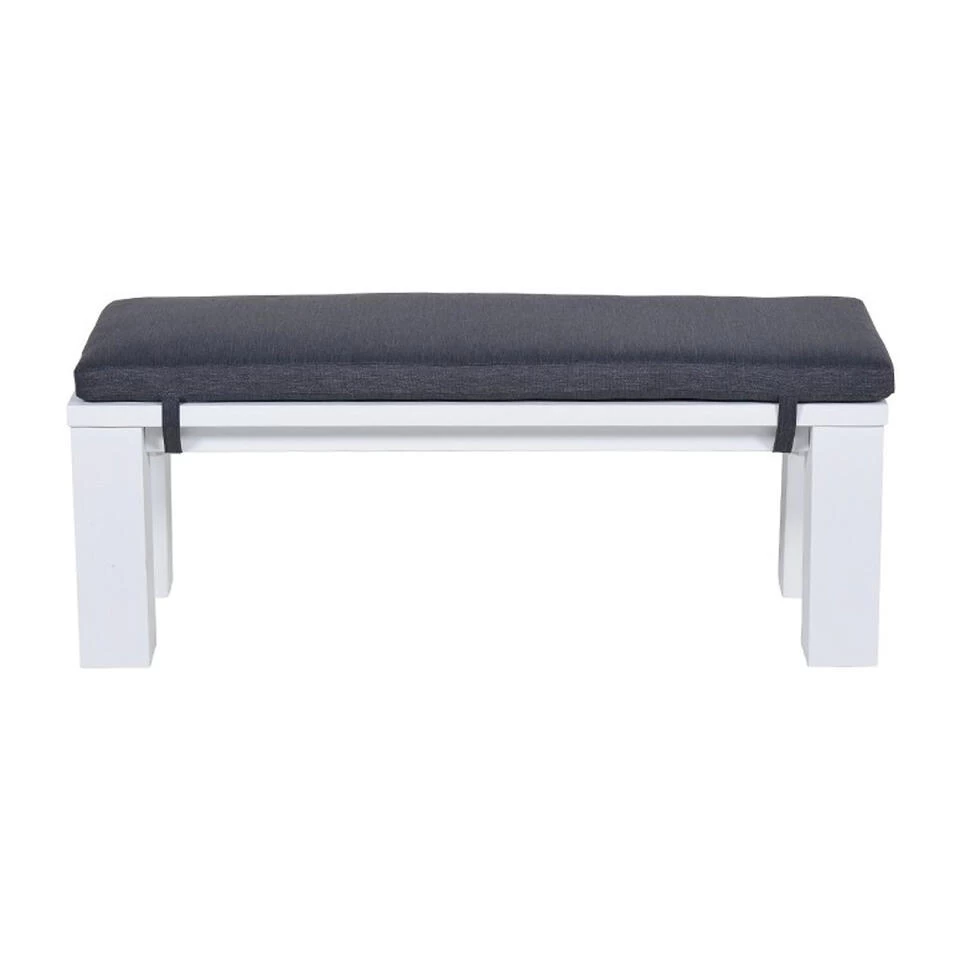 Garden Impressions Plaza Lounge Tuinbank 115,5x43xH40 Cm -mat Wit 5 Garden Impressions Plaza Lounge Tuinbank 115,5x43xH40 Cm -mat Wit - Afbeelding 3