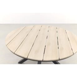 Garden Impressions Edison Tuintafel - 122 Cm. Rond -Beroemde Tuinmeubel Winkel 1000053585 0103