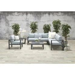 Garden Impressions Fora Loungestoel - Mint Grijs -Beroemde Tuinmeubel Winkel 1000054032 0102