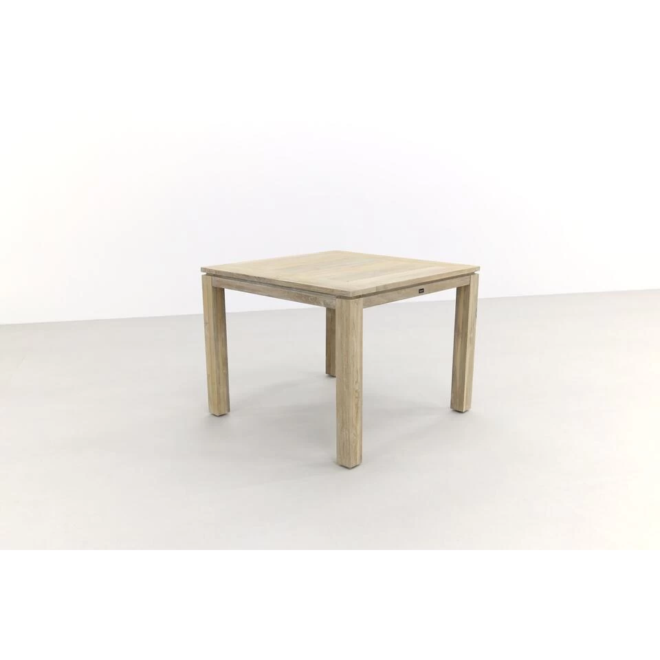 Allure Rome Teak Tuintafel 100 X 100 Cm. - Grey 5 Allure Rome Teak Tuintafel 100 X 100 Cm. - Grey - Afbeelding 3