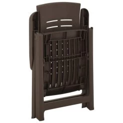 VidaXL Tuinstoelen 2 St Verstelbaar Kunststof Mokka 9 VidaXL Tuinstoelen 2 St Verstelbaar Kunststof Mokka -Beroemde Tuinmeubel Winkel 1000056537 0105