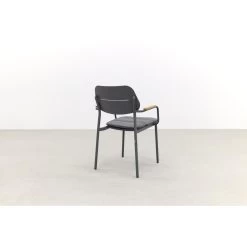 GreenChair Courage Dining Chair - Teak Armleuning - Antraciet -Beroemde Tuinmeubel Winkel 1000061355 0103