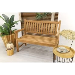 VDG Teakhouten Tuinbank Patrick - 120 Cm -Beroemde Tuinmeubel Winkel 1000072935 0103