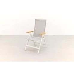 Hartman Napoli Verstelbare Tuinstoel - Teak Armleuning - Wit 9 Hartman Napoli Verstelbare Tuinstoel - Teak Armleuning - Wit -Beroemde Tuinmeubel Winkel 1000074462 0103