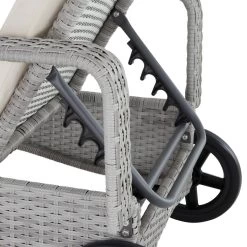 Tectake - Wicker Ligbed Lichtgrijs 9 Tectake - Wicker Ligbed Lichtgrijs -Beroemde Tuinmeubel Winkel 1000077969 0103