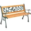 Tectake - Tuinbank - Hout/gietijzer - 124x52x74 Cm 2 Tectake - Tuinbank - Hout/gietijzer - 124x52x74 Cm -Beroemde Tuinmeubel Winkel 1000078024