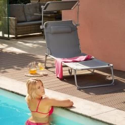 Tectake - Zonnestoel Chloe - Set Van 2 Ligbedden - Zwart 8 Tectake - Zonnestoel Chloe - Set Van 2 Ligbedden - Zwart -Beroemde Tuinmeubel Winkel 1000082530 0102