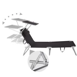Tectake - Zonnestoel Chloe - Set Van 2 Ligbedden - Zwart 9 Tectake - Zonnestoel Chloe - Set Van 2 Ligbedden - Zwart -Beroemde Tuinmeubel Winkel 1000082530 0103
