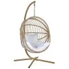 Beliani Hangstoel ACRI - Beige Pe Rotan 1 Beliani Hangstoel ACRI - Beige Pe Rotan -Beroemde Tuinmeubel Winkel 1000082570